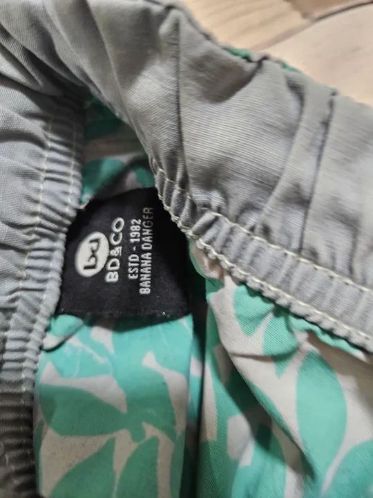 Shorts Banana Danger , infantis para menino, tamanho 1 ano - Foto 3