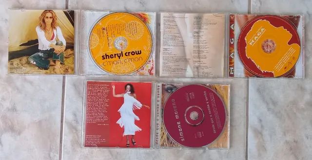 margareth menezes/simone moreno/sheryl crow-3 cds(pacote) - Foto 3
