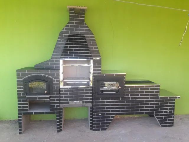 Churrasqueira forno de pizza fogão a lenha - Foto 2