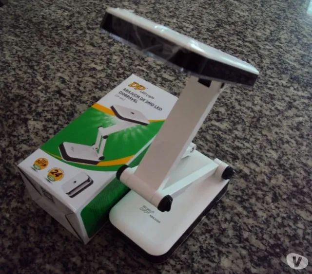 Luminária De Mesa Recarregável Dobrável, recarregavel 2 niveis de intensidade Led - Foto 4