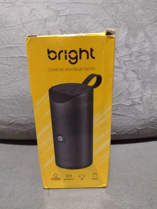caixa de som bluetooth bright (usado)