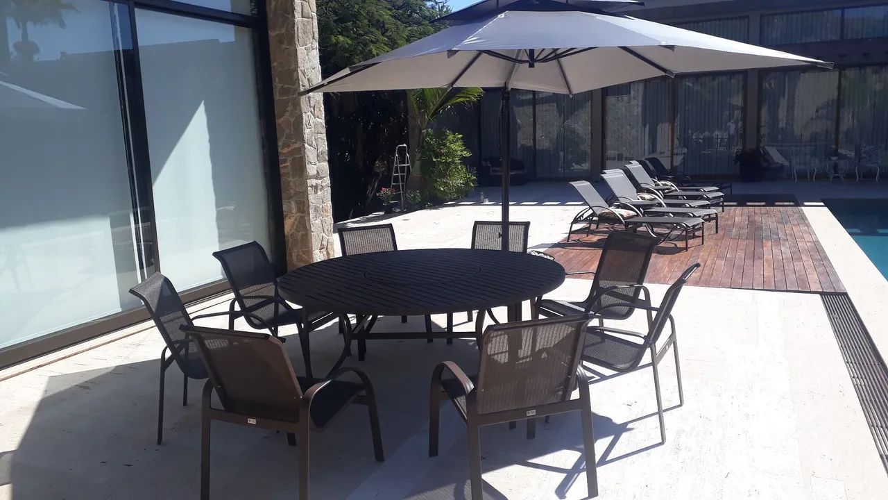 Jogo de Mesa de Jardim 4 Cadeiras - Novo - Foto 3