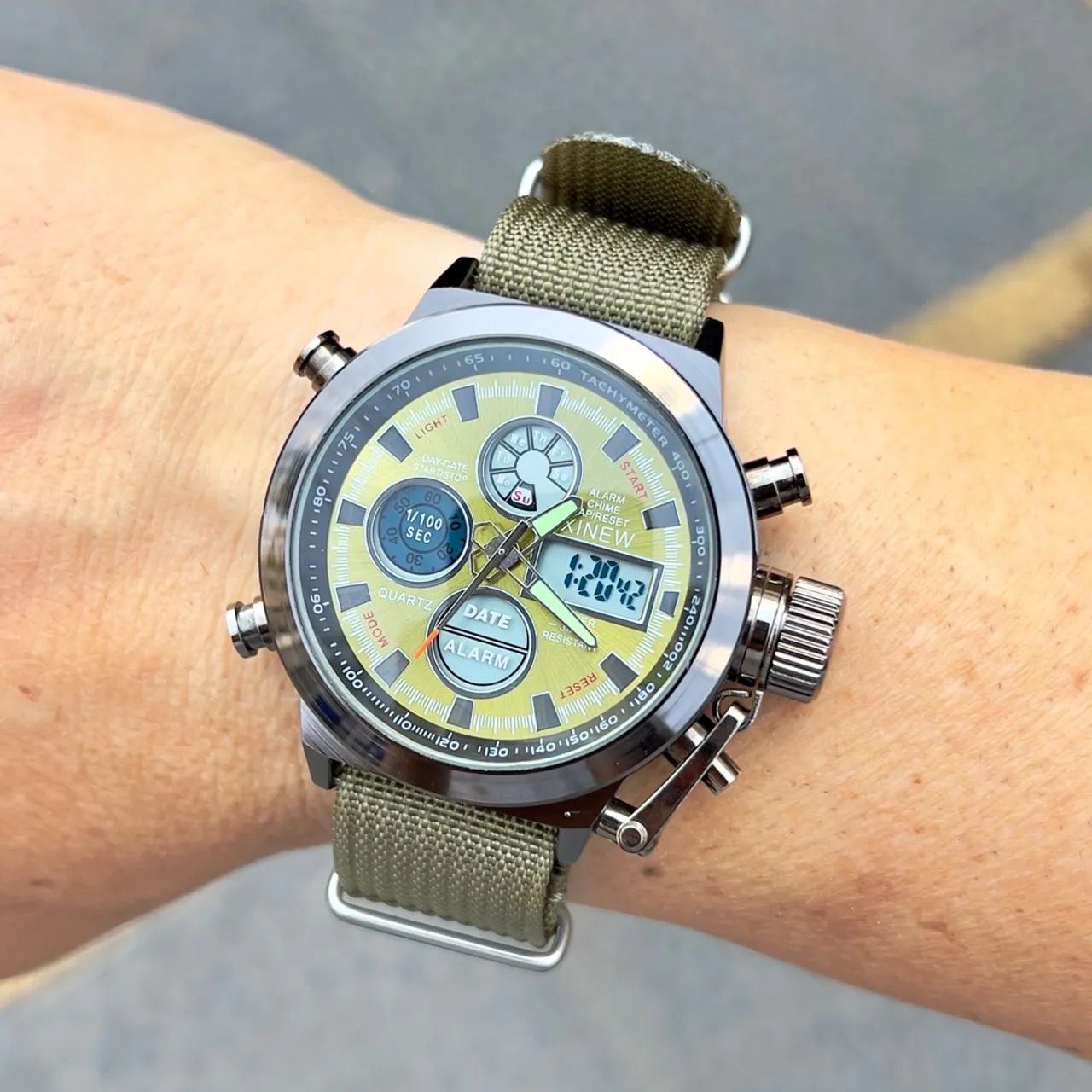 Relógio Masculino Digital Analógico Esportivo