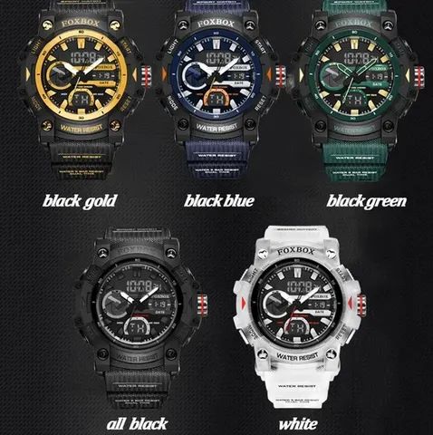 Lige-Relógio Impermeável Masculino Dual Display - Foto 4