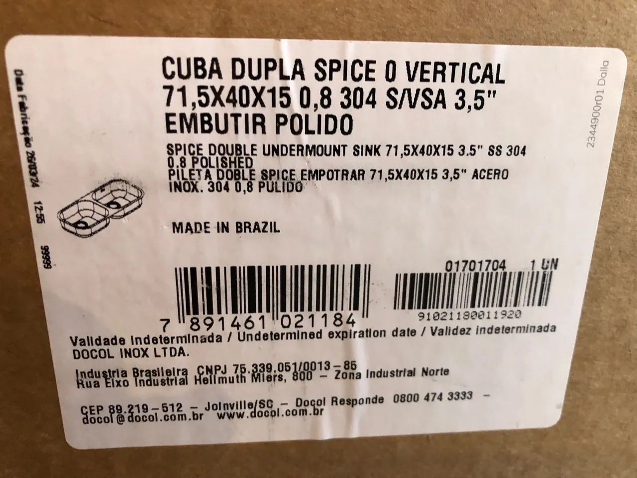 Cuba de cozinha docol - Foto 3