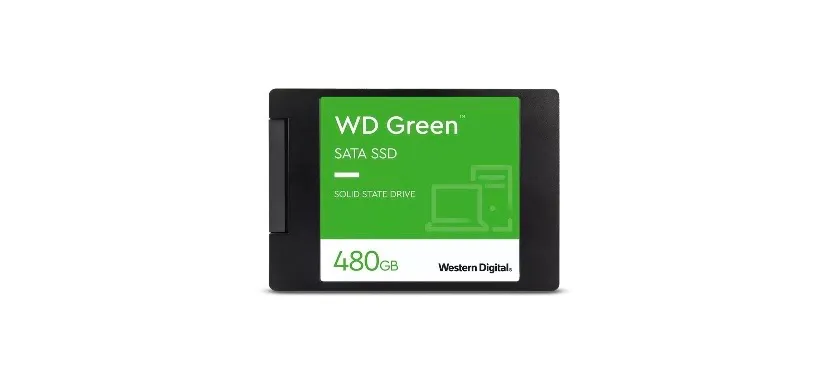 SSD SATA WD Green, 480GB, 2.5", Leitura: 545MB/s e Gravação: 430MB/s, Preto - WDS480G3G0A