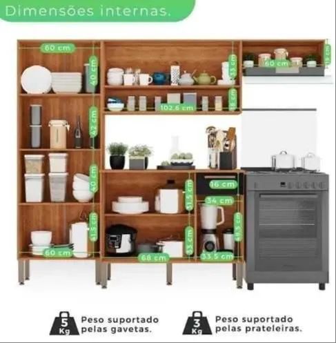 Cozinha Madri 9P 1G DIVIDIMOS EM ATÉ 10X SEM JUROS - Foto 3
