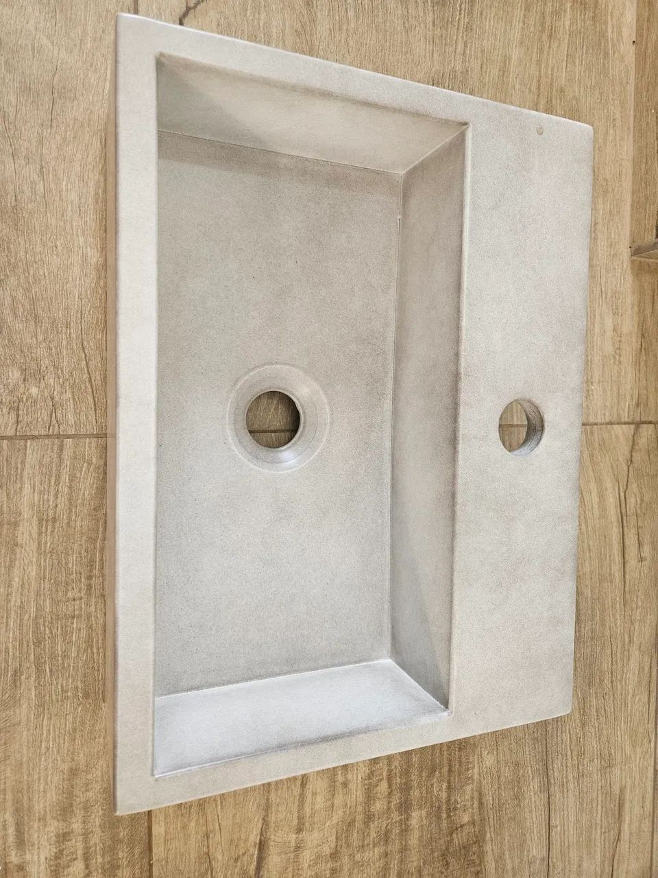 Cuba de pia mármore sintético cinza