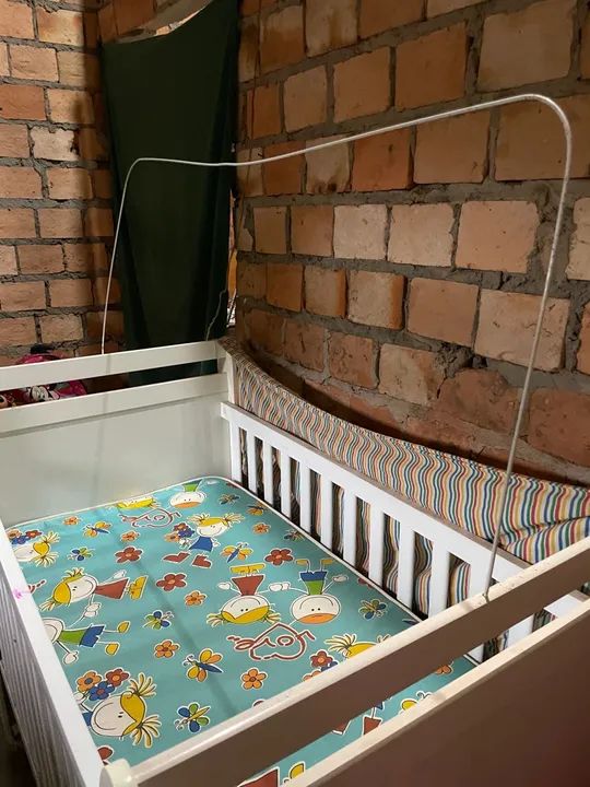 Berço de bebê branco - Foto 4