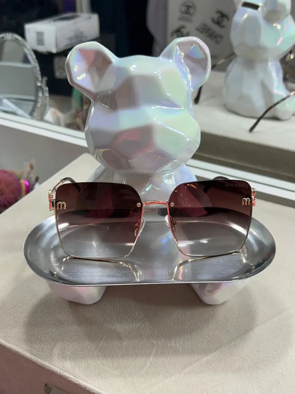 Oculos grande de sol Miumiu  - Foto 3