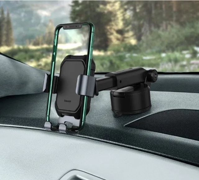 Suporte Celular Veicular Baseus Premium Ajustável Gps - Uber - Foto 5