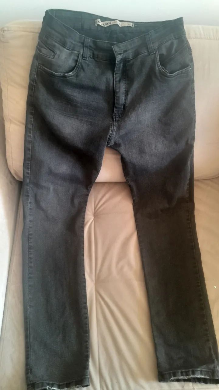 Calça jeans preta - Foto 2