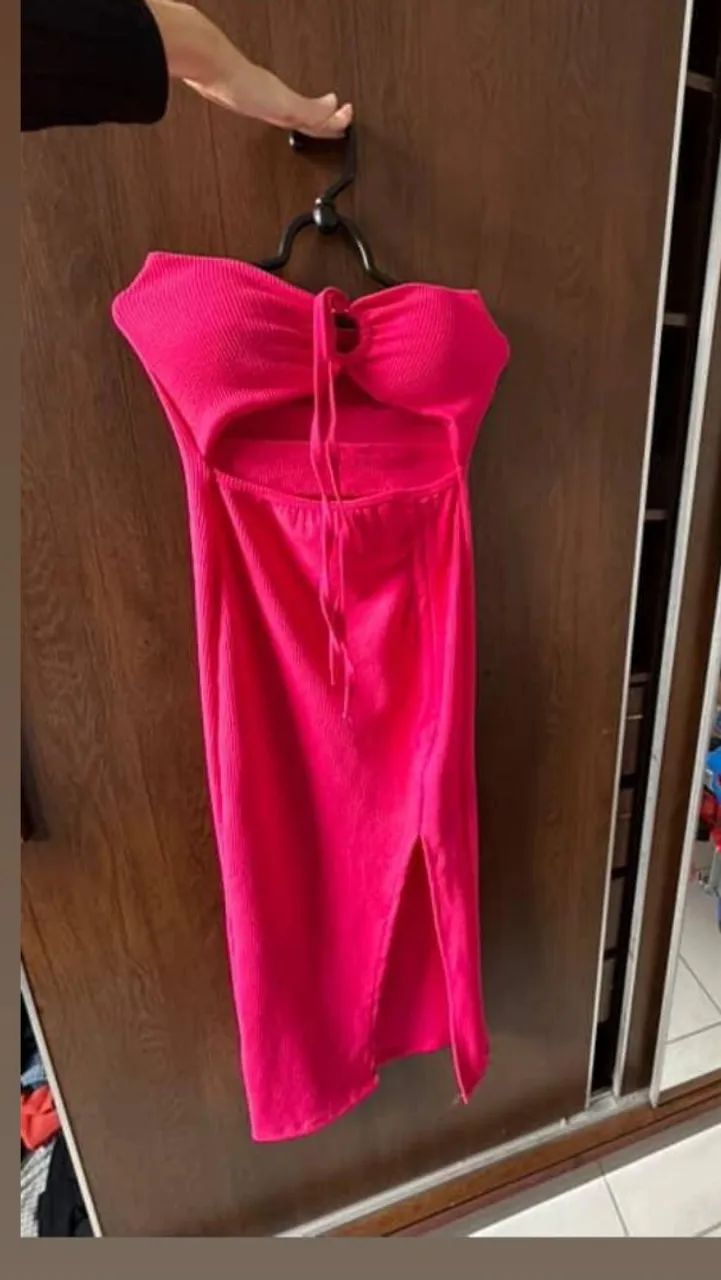 Vestido Rosa Tomara que Caia