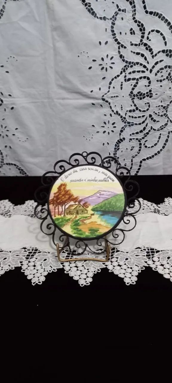Prato decorativo com moldura - Foto 2