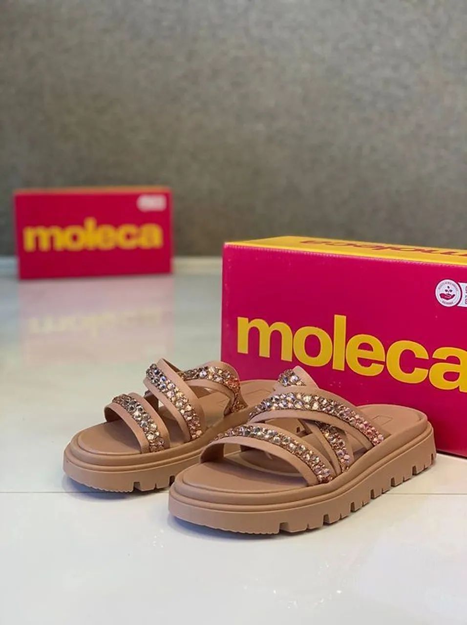 Sandálias femininas adulto e infantil 