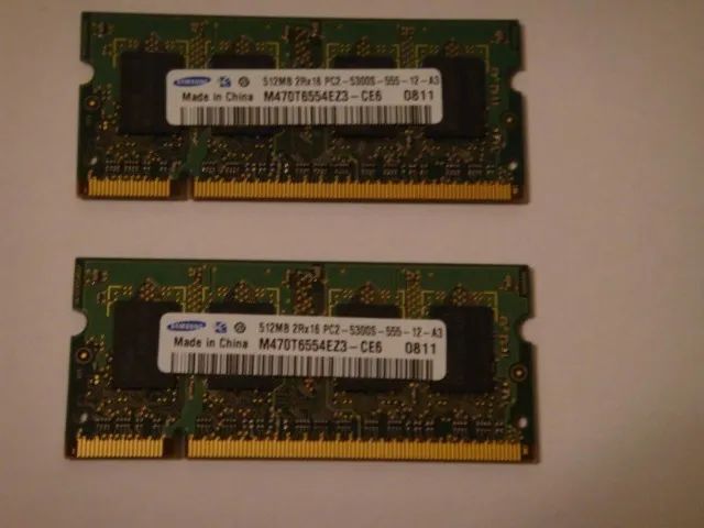 Memória Ram Samsung DDR2 512mb para Notebook
