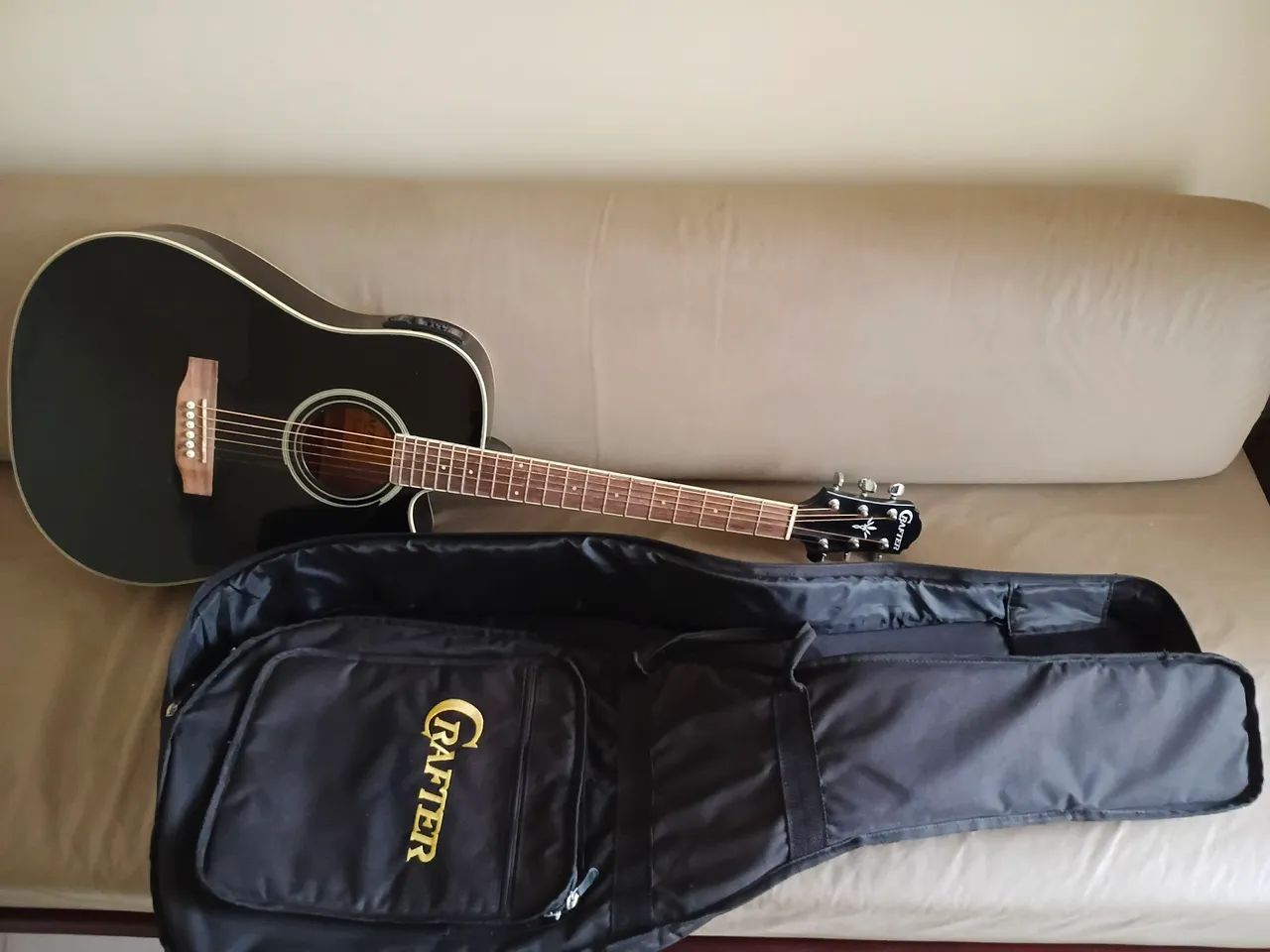 Violão Eletroacustico Crafter Modelo HDC-24EQ/BK - Foto 4
