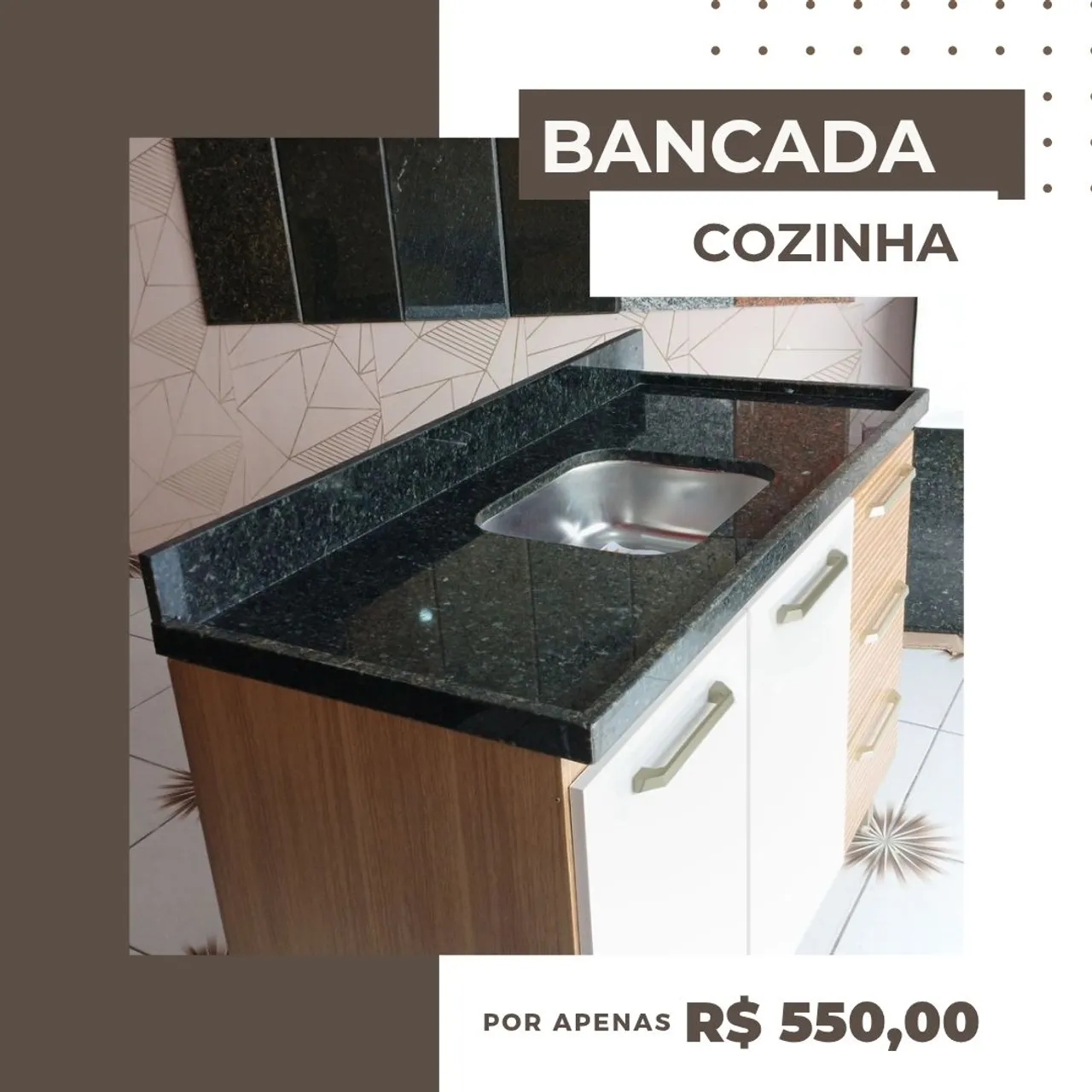 Pia de Cozinha Verde Ubatuba Completa