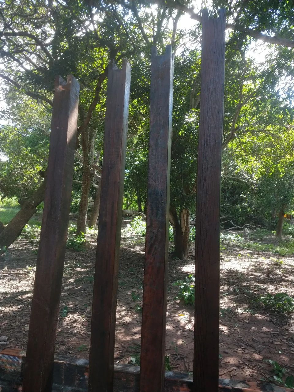 Colunas de Madeira para alpendre 