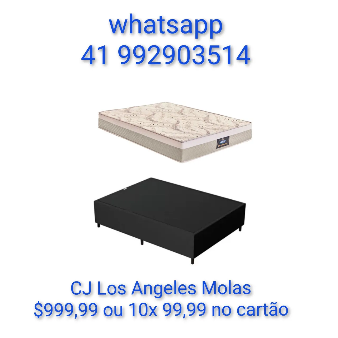 Cama Box CJ Los Angeles Molas - Conforto e Qualidade # 10x sem juros