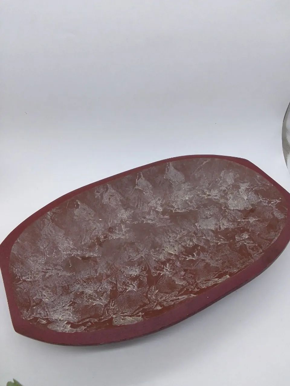 Fruteira Rustica Madeira Frutas Artificiais Anos 90 -44 Cms - Foto 4