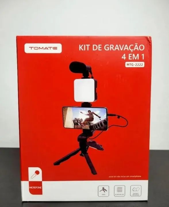 Kit de Gravação para Celular 4 em 1 - Novo - Foto 4