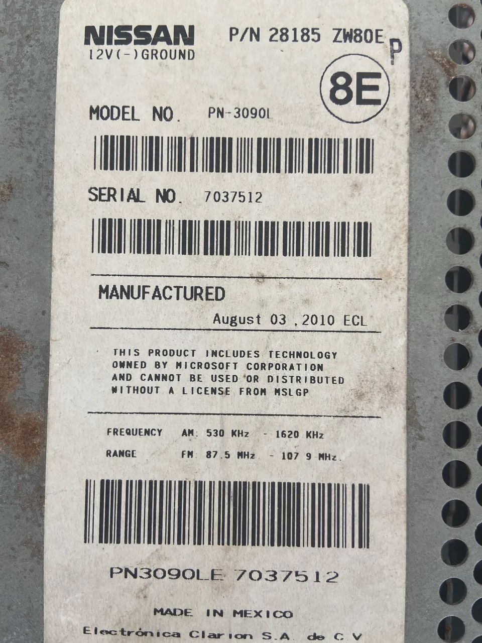 Aparelho de Som Nissan Original  - Foto 2