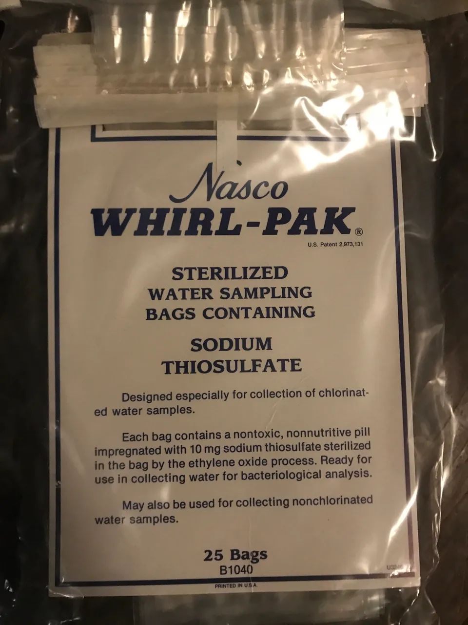 Saco De Amostragem Nasco Whirl-pak 