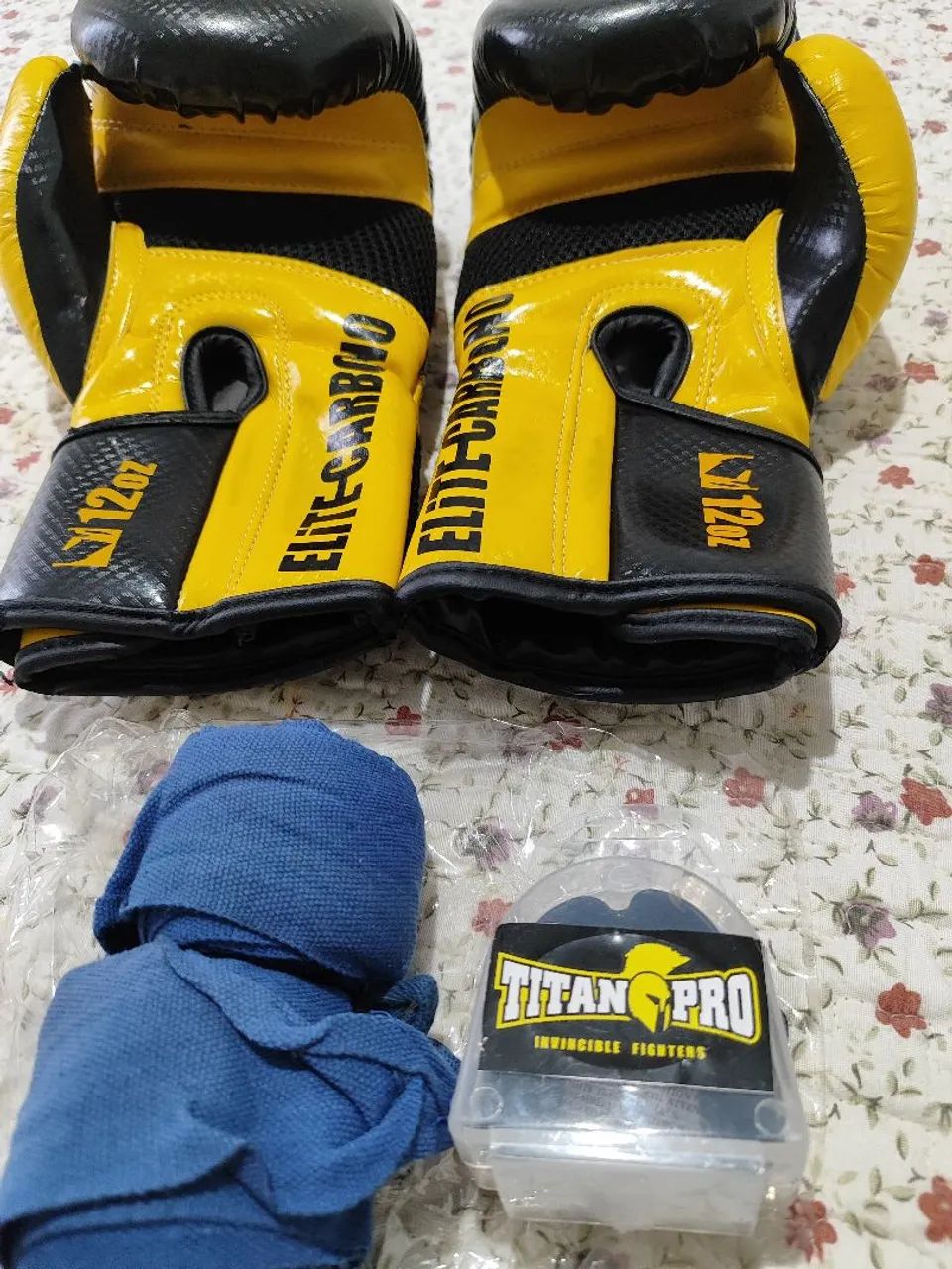 Luvas de Boxe Titan Pro Elite Carbono - Foto 5