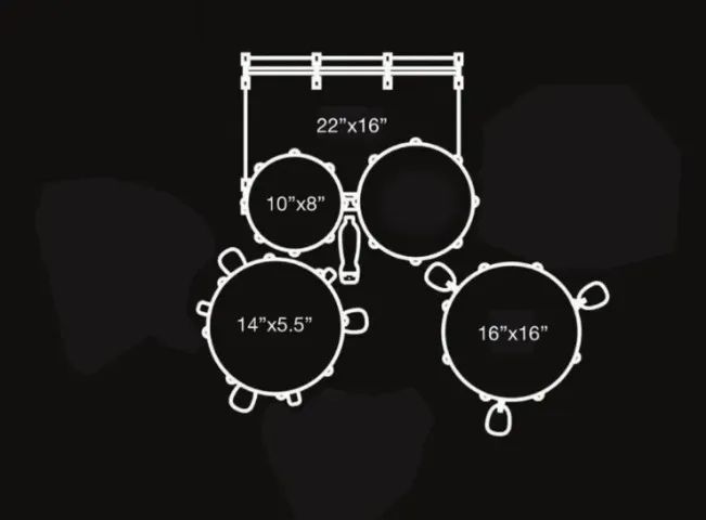 Bateria Pearl Roadshow Drums Percussão Sem Pratos - Foto 4