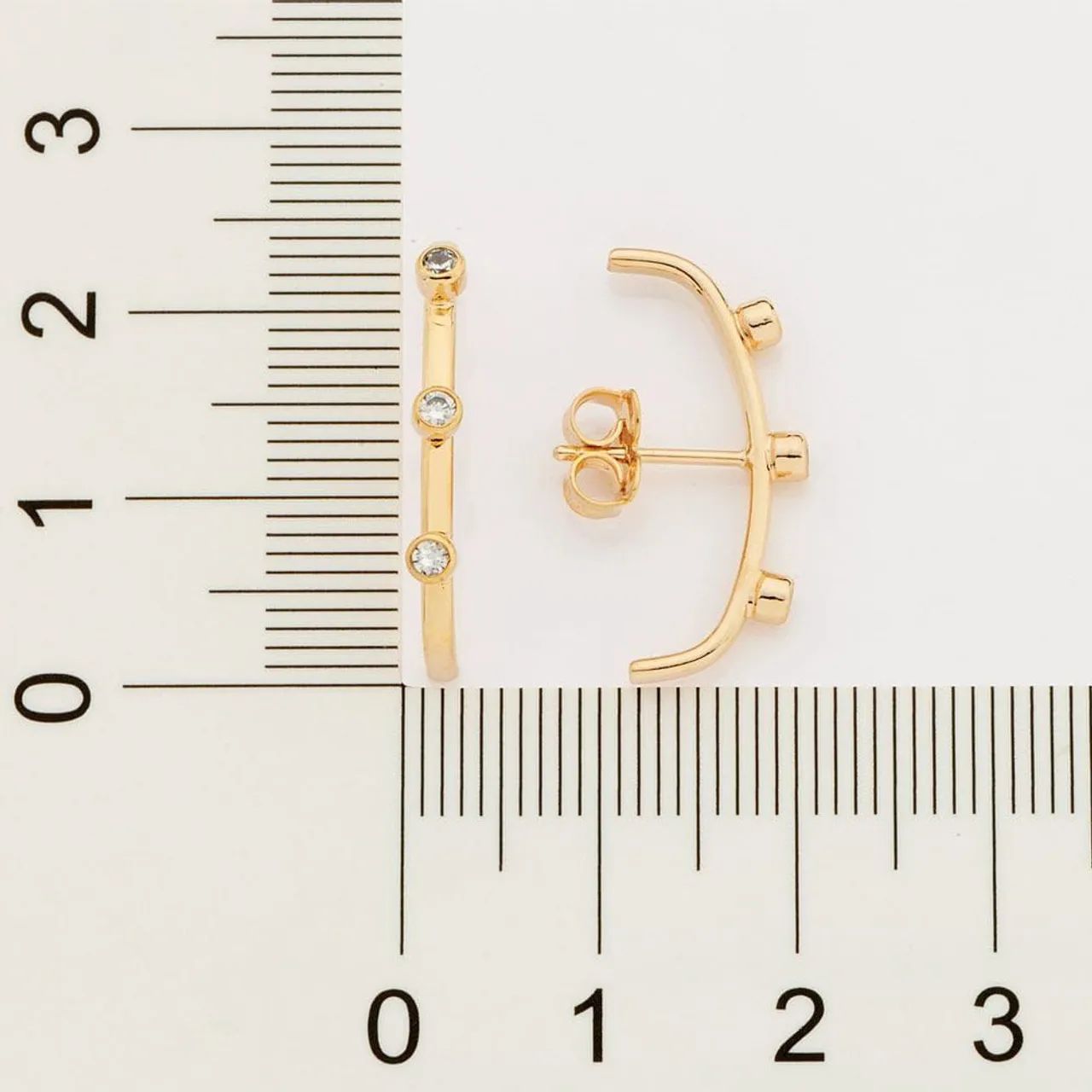 Queima de estoque Rommanel - Brinco Ear hook - Foto 4