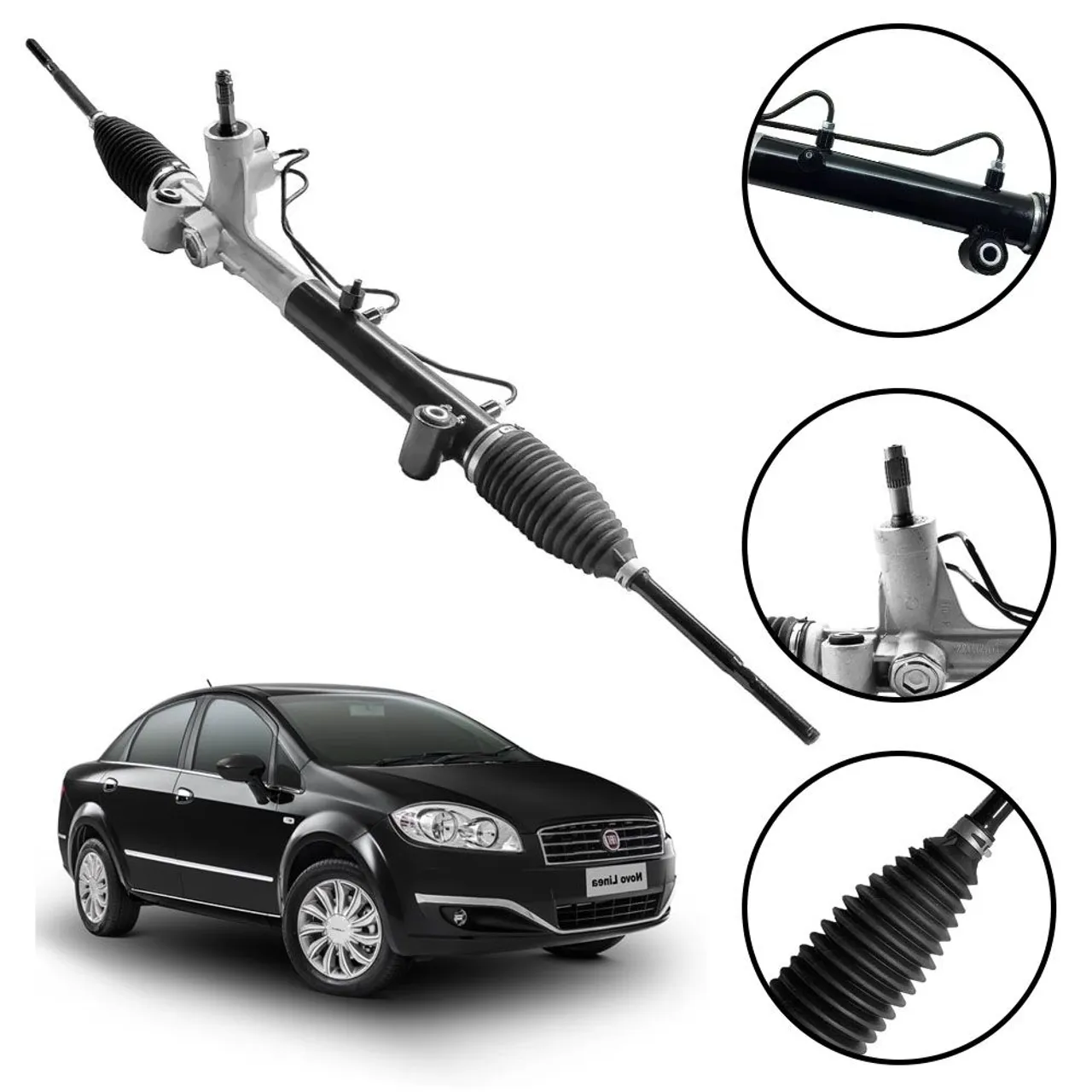 Caixa Direção Hidráulica Fiat Linea