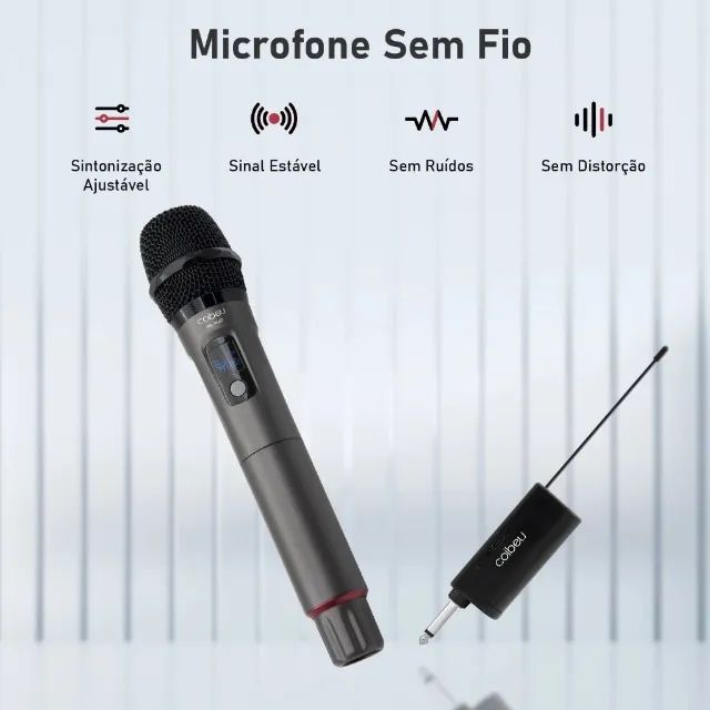 Microfone Sem Fio Profissional Coibeu WK-MAD (Recarregável Tipo-C) - Foto 3