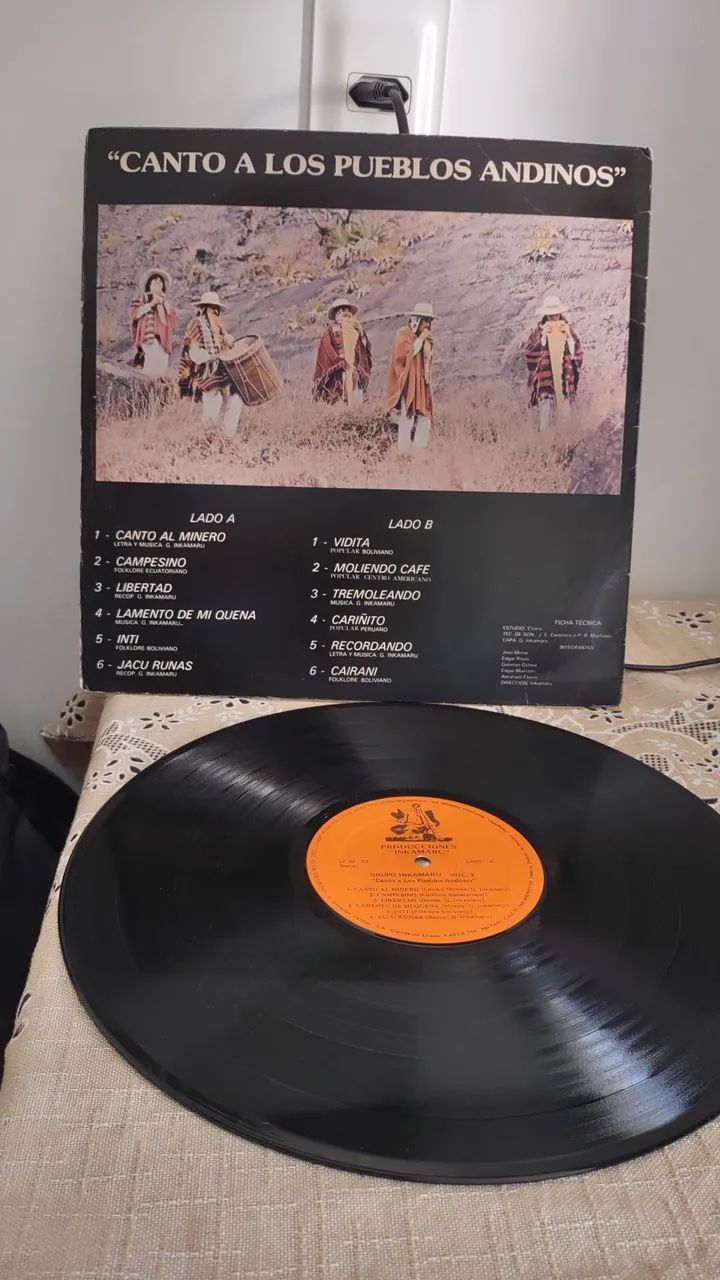 LP Disco de Vinil Canto a los pueblos andinos - Foto 4