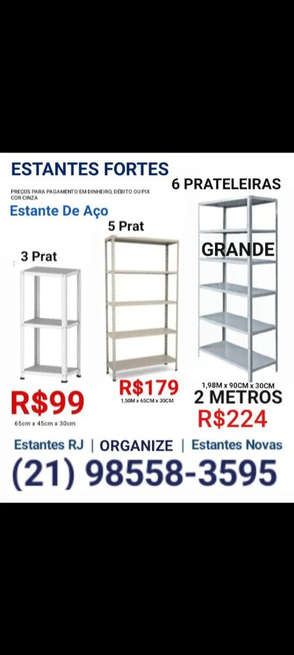 Estantes para Comércio e Indústria
