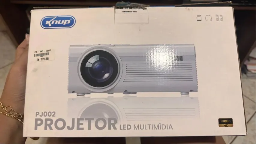 Projetor De Imagem Multimídia Led Portátil Hdmi Usb Full Hd