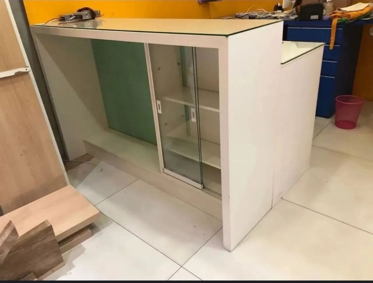 Balcão + móvel para embalar Comercial com Vidro para proteção  - Foto 2