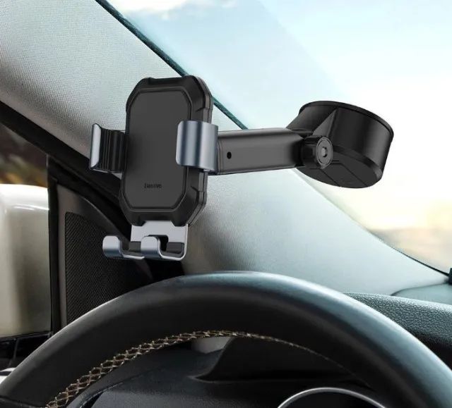 Suporte Celular Veicular Baseus Premium Ajustável Gps - Uber - Foto 4