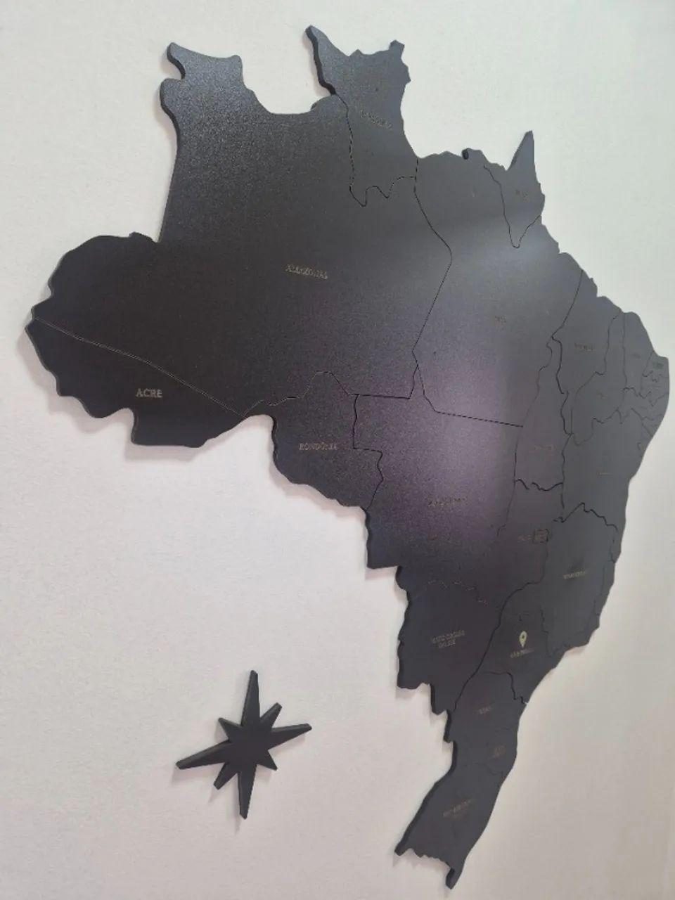  Mapa do Brasil em MDF - Foto 2