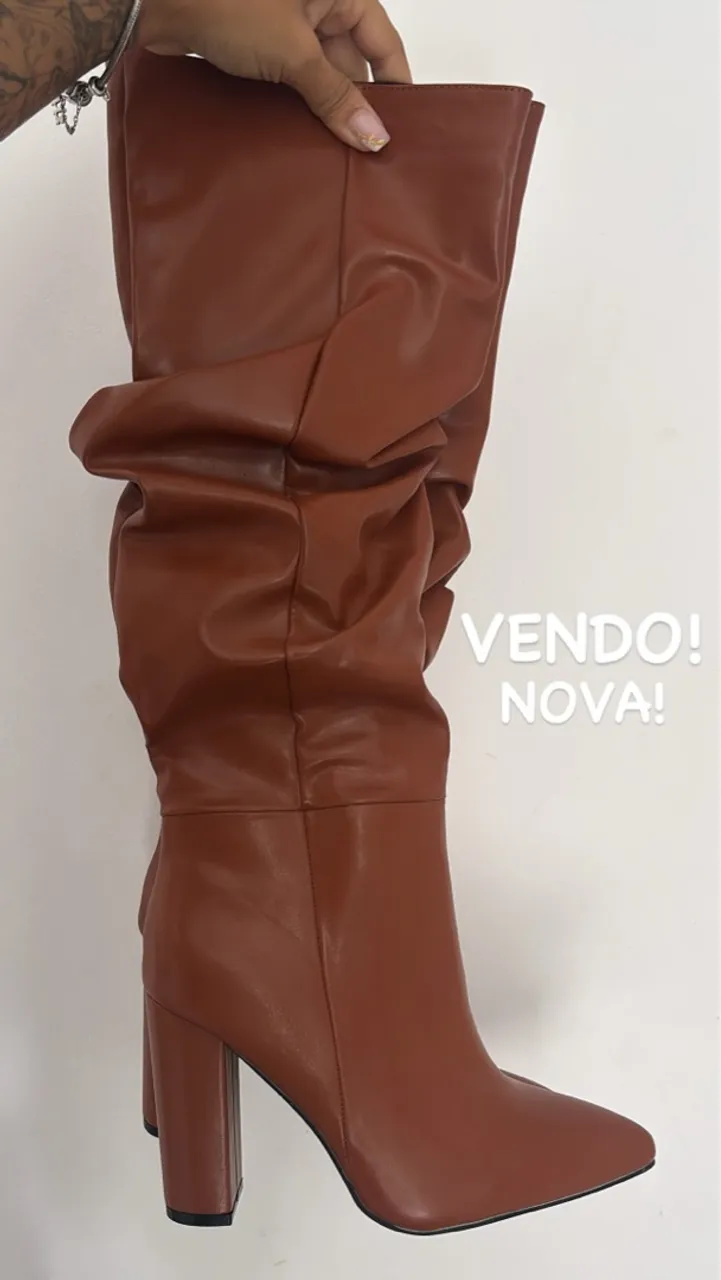 Bota Feminina Marrom - Nova