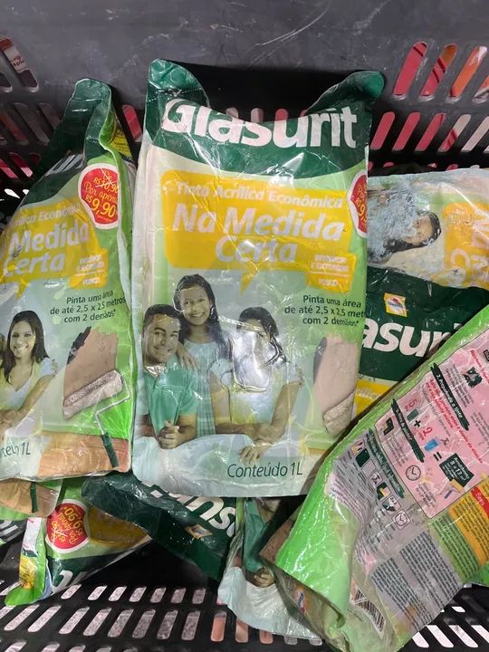 03 unidades Tinta Acrílica Econômica 1lt