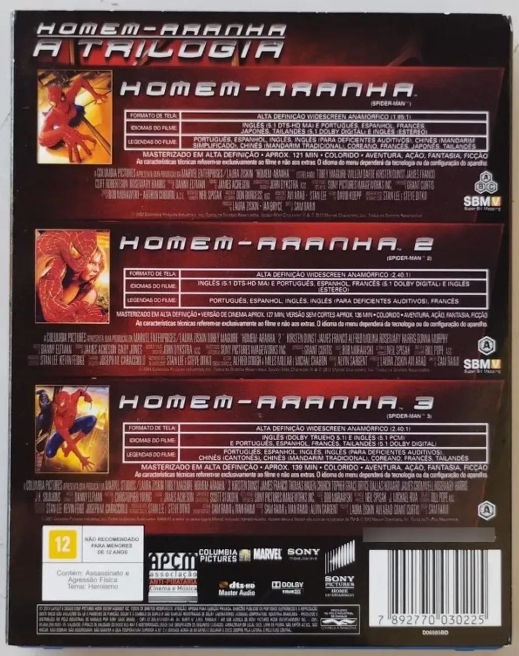 Blu Ray Trilogia Spider Man - Tobey Maguire - Foto 4