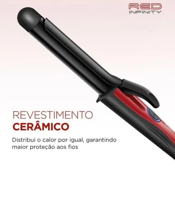 Modelador de Cabelo Red Infinity - Cerâmica - Novo