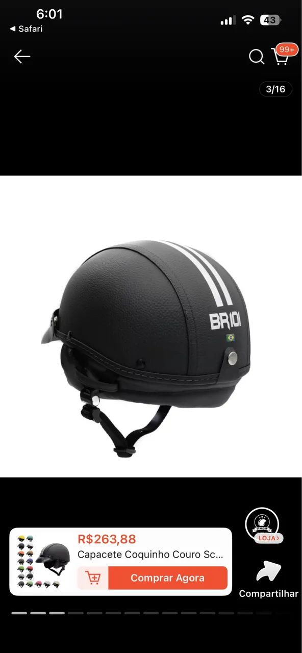 Capacete Coquinho - Foto 3
