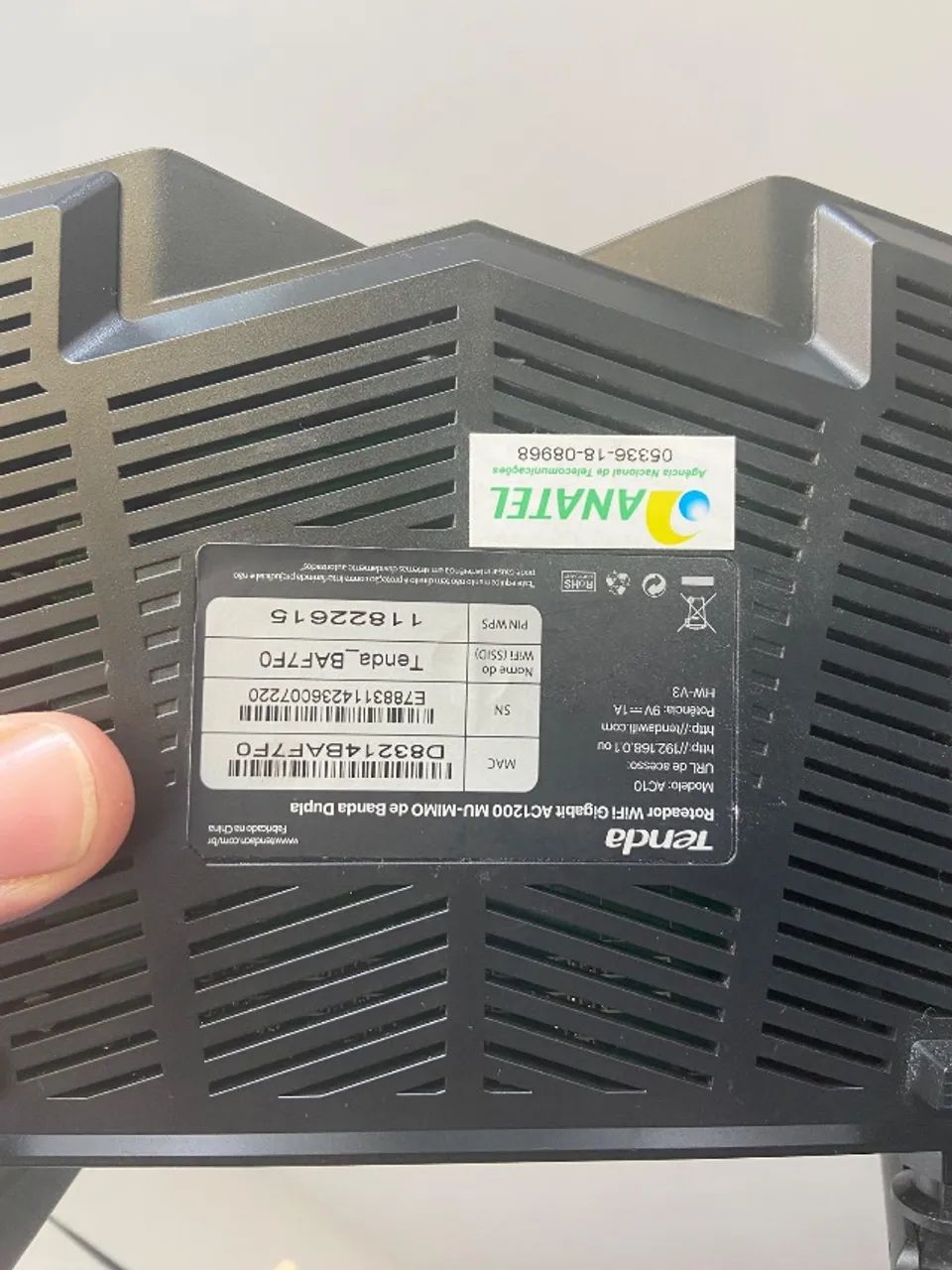 Roteador tenda ac120064186565017731122