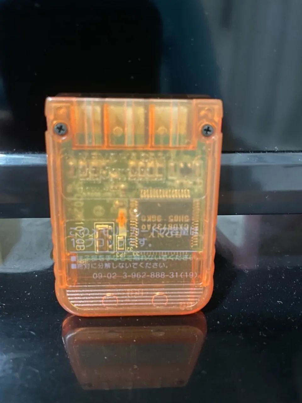 Memory Card Laranja - Playstation 1 - Original - Foto 4