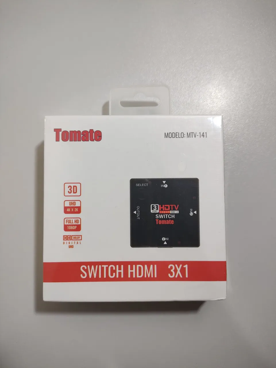 Switch HDMI 3x1 Tomate MTV-141- Full HD.