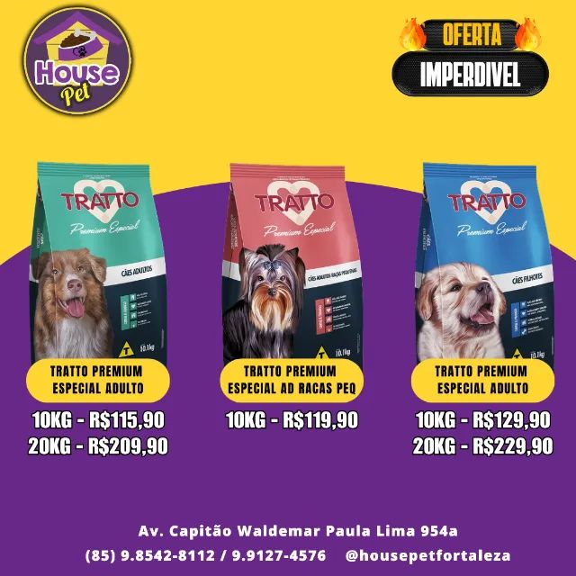 Racao Tratto Premium Especial Cao