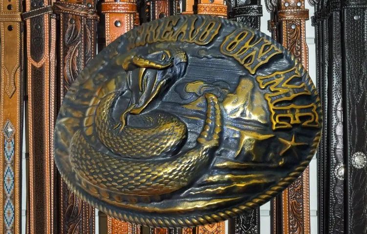 Fivela Importada da Ucrânia - Símbolo da Cobra "Don't Tread on Me"  - Foto 5