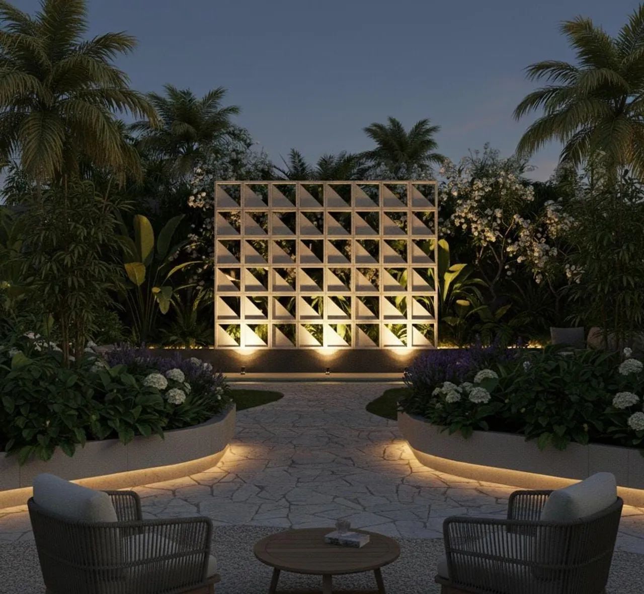 COBOGÓ TRIANGULAR ORION EM CONCRETO MACIÇO POLIDO  - Foto 4